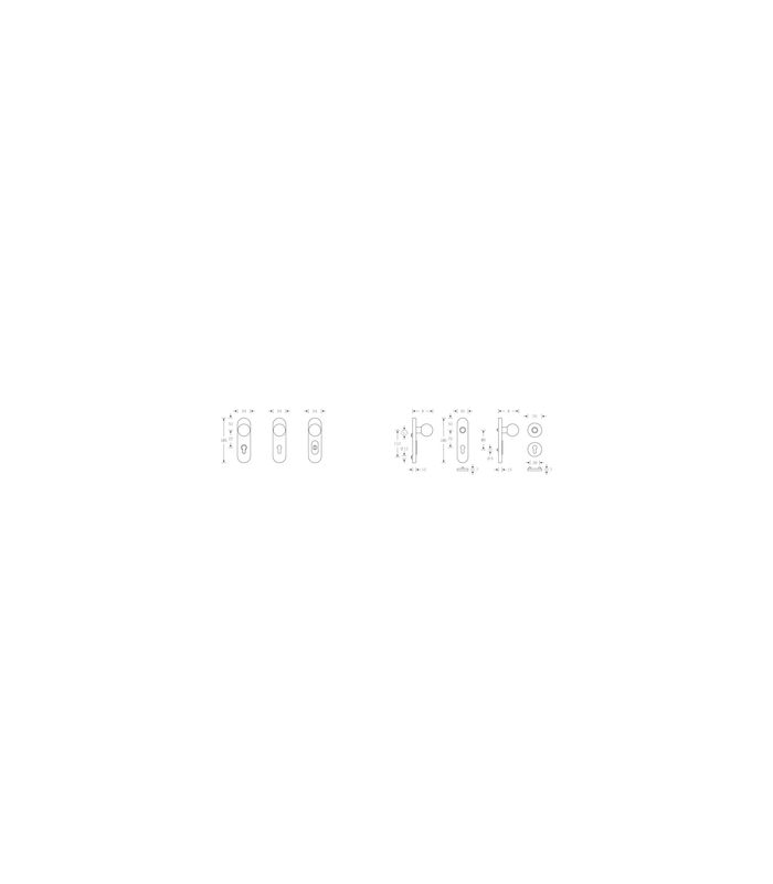 Sicherheits-Wechselgarnitur 73 7377 KS oval ,15mm,ES1,ZA/PZ 72/8,F1