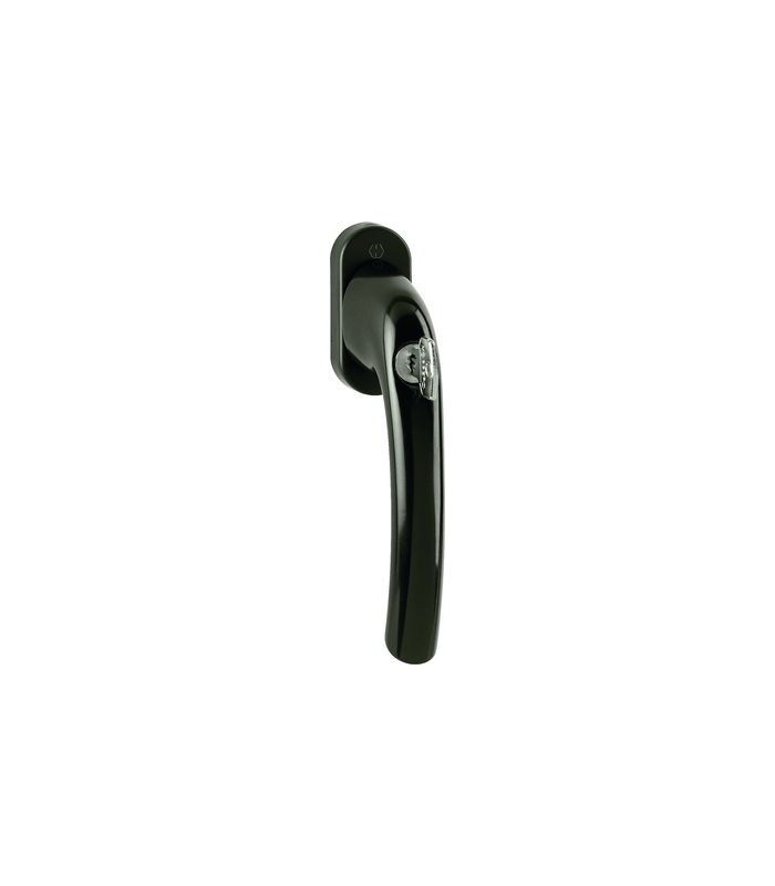 Drehkipp-Fenstergriff, abschließbar, Tôkyô 0710S/U26, DIN Links-Rechts, 7/32mm, dunkelbraun seidenglänzend beschichtet