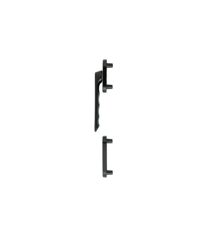 Fenstertür- Halbgarnitur, Profilzylinder gelocht, Luxembourg 099KH/66N/66NS, Nockendurchmesser 10, Aluminium dunkelbraun seidenglänzend beschichtet