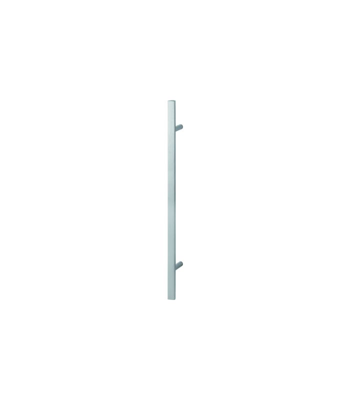 HOPPE Stoßgriff E5091, Gewindeteil, BA 700mm, L 1.000mm, Durchmesser 40x23mm, verdeckt verschraubt, edelstahl matt