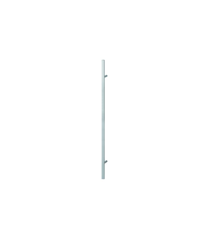 HOPPE Stoßgriff E5091, Gewindeteil, BA 1.200mm, L 1.600mm, Durchmesser 40x23mm, verdeckt verschraubt, edelstahl matt