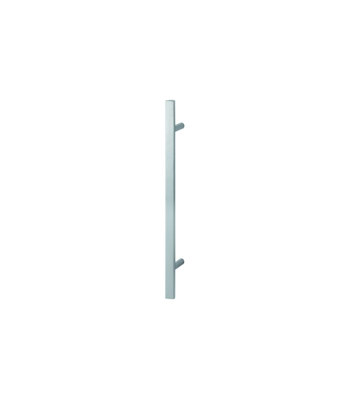 HOPPE Stoßgriff E5091, Gewindeteil, BA 560mm, L 800mm, Durchmesser 40x23mm, verdeckt verschraubt, edelstahl matt
