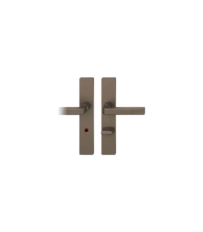 Drückergarnitur 12 1004 LS eck,WC/SS78/8 (8),C33,TS 39-58