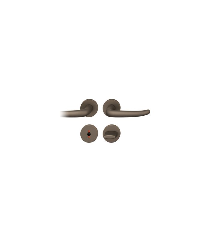 Drückergarnitur 12 1023 Rosette ,rd.,WC/SS,8,(8),C33,TS39-58