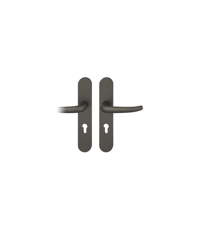 Drückergarnitur 12 1023 LS oval ,PZ72/8,C34,TS 39-58