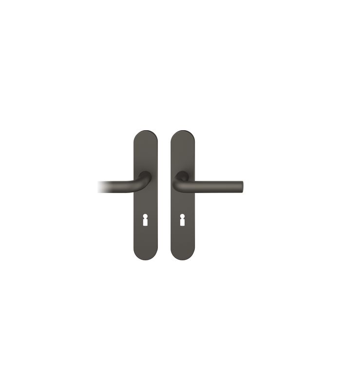 Drückergarnitur 12 1075 LS oval ,BB72/8,C34,TS 39-58