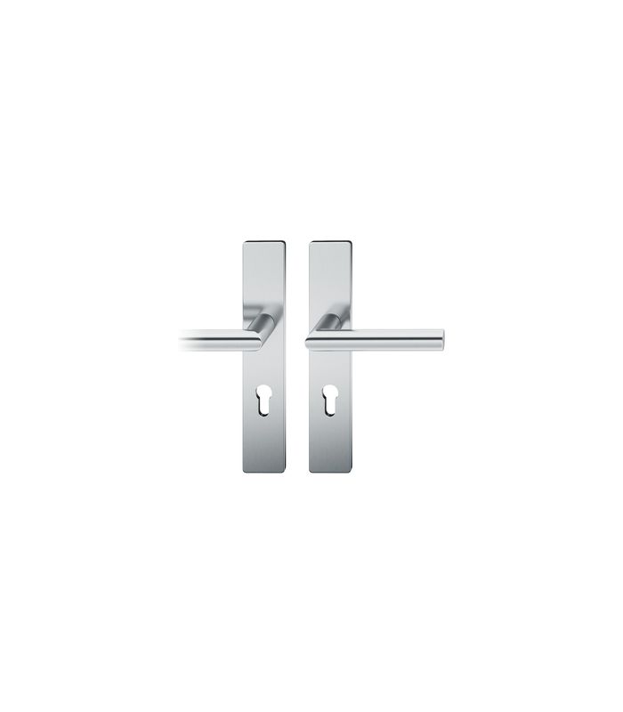 Drückergarnitur 12 1076 LS eck,PZ92/8,ER,TS 39-58