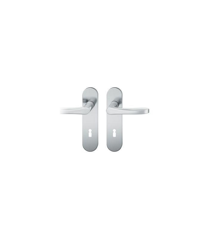 Drückergarnitur 12 1106 KS oval ,BB72/8,ER poliert ,TS 39-58