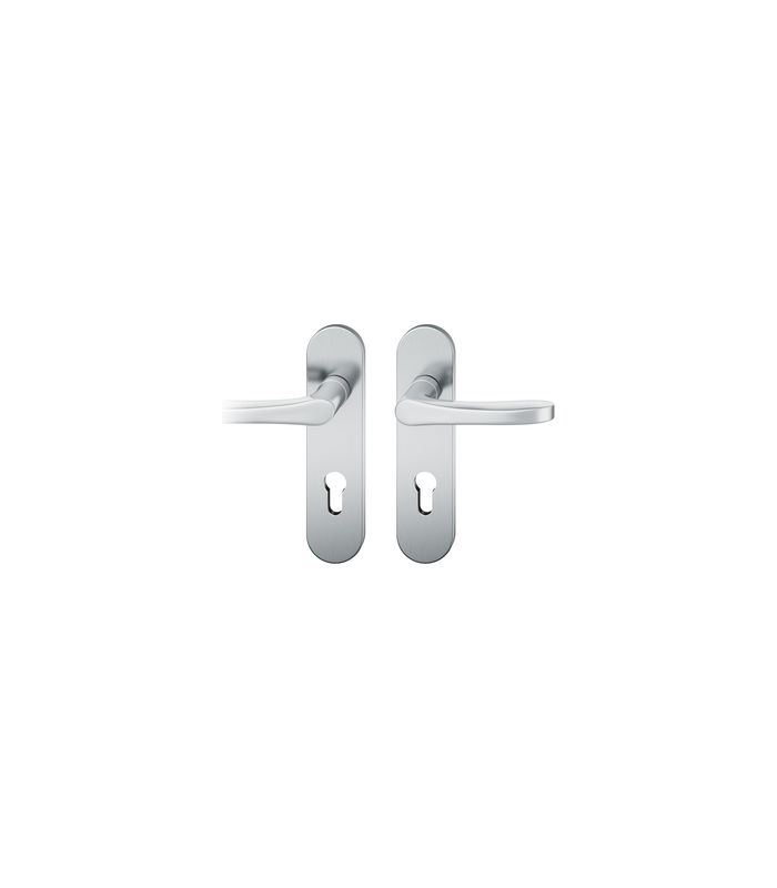 Drückergarnitur 12 1106 KS oval ,PZ72/8,ER poliert ,TS 39-58