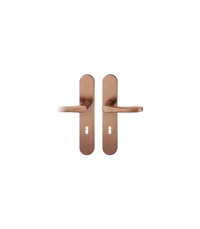 Drückergarnitur 12 1106 LS oval ,BB72/8,h-bronze,TS 39-58