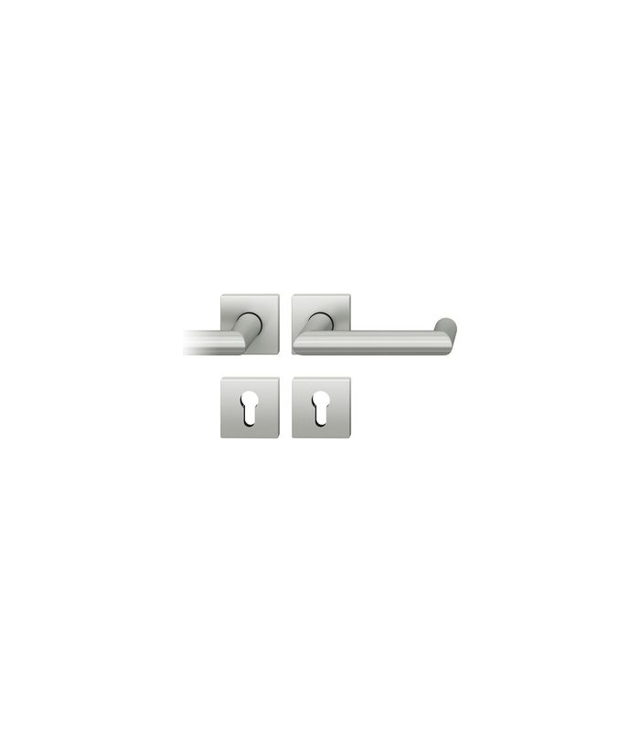 Drückergarnitur 12 1016 Rosette ,eck.,PZ,8,ER,TS39-58