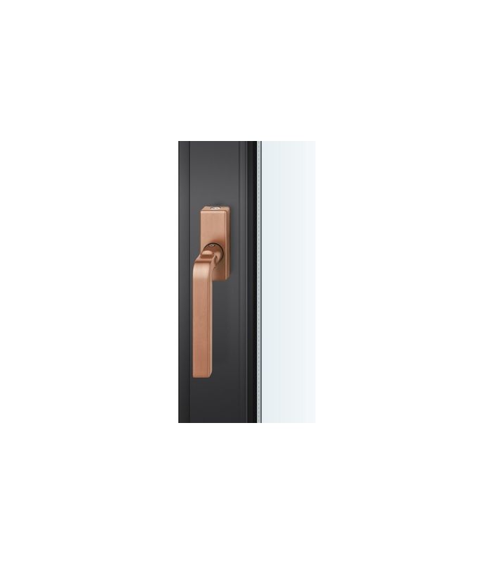 Fenstergriff 34 1004 abschliessbar ,eck,7/34,h-bronze