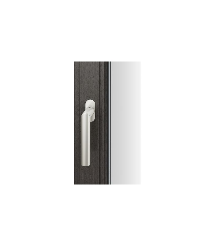 Drehkipp- Fenstergriff 34 1108, mit ovaler schmaler Rosette, Vierkant 7, mittelbronzefarbig gestrahlt