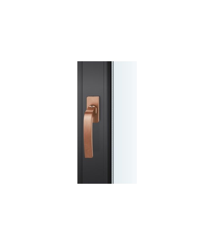 Fenstergriff 34 1163 Stand.,eck,7/24-38,h-bronze