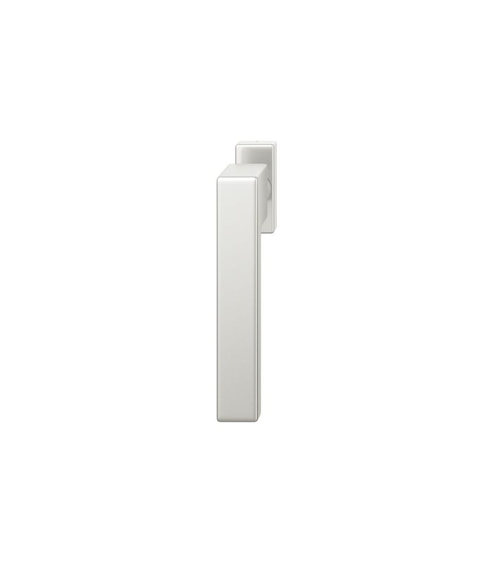 Drehkipp- Fenstergriff 34 1183, mit schmaler eckiger Rosette, Vierkant 7, mittelbronzefarbig gestrahlt