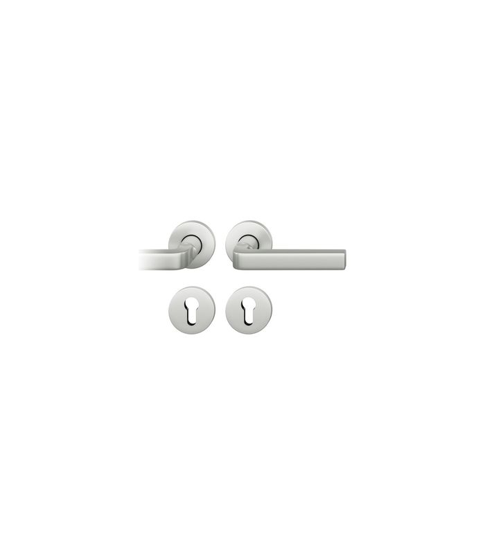 Drückergarnitur 72 1004 Rosette rund ,PZ,8,DL,sw,TS39-48