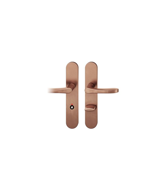 Drückergarnitur 72 1106 LS oval ,WC/SS78/8 (8),DL,h-bro.,TS 39-48