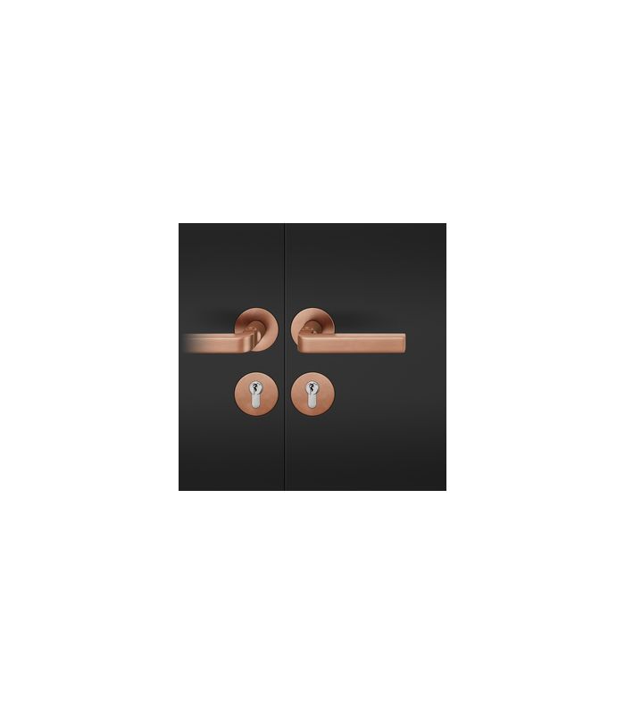 FS Drückergarnitur 76 1004 Rosette rund ,PZ,9,DR,h-bronze,TS45-54