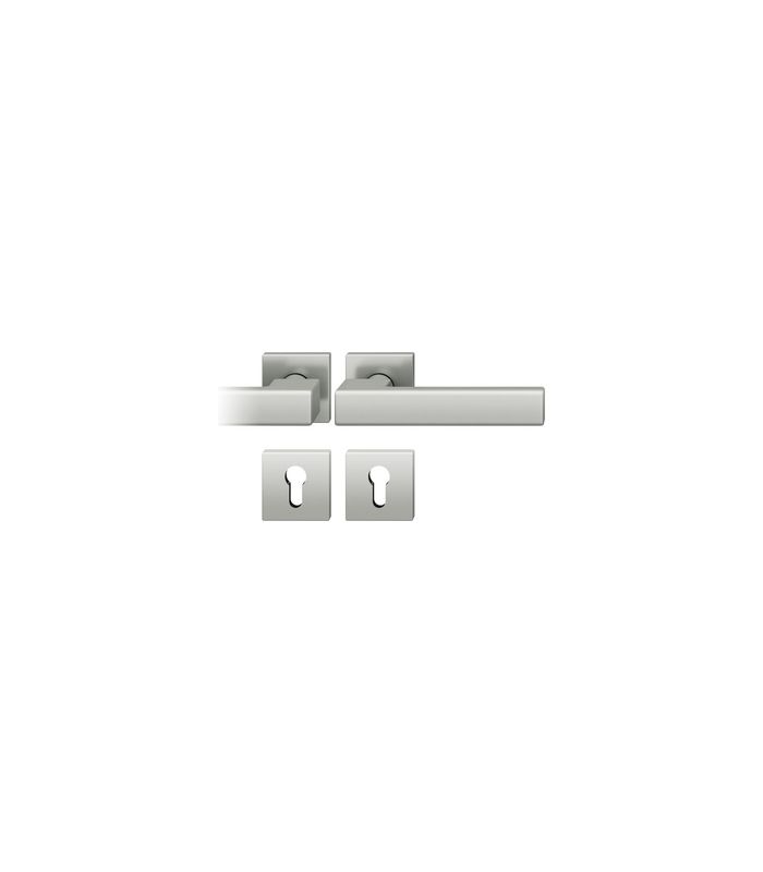 Drückergarnitur 72 1183 Rosette eckig ,PZ,8,DL,F1,TS39-48