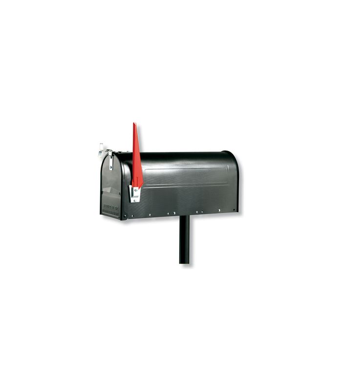 Pfosten,für Mailbox,Stahl schwarz 893 S,Ø30mm,H1500mm