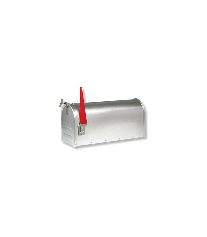 US-Mailbox,US-Mailbox 892 ALU,Aluminium mit schwenkbarer Fahne blank