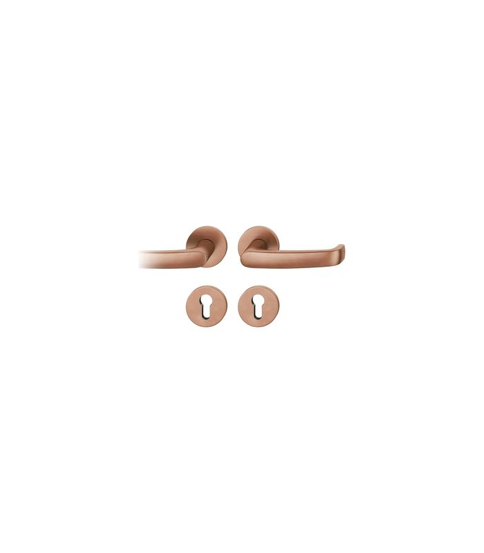 FS Drückergarnitur 79 1045 Rosette rund ,PZ,9,h-bronze,TS39-48