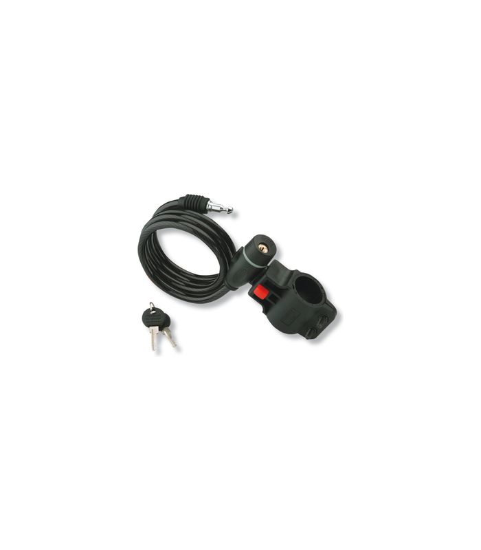 Spiralkabelschloss 1000mm,schwarz 1260 100,verschiedenschließend