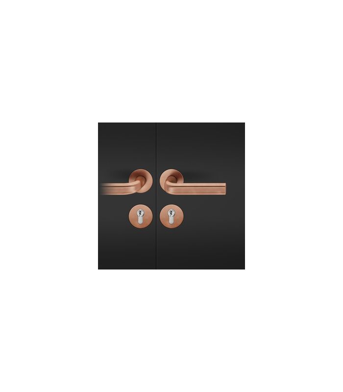 FS Drückergarnitur 76 1242 Rosette rund ,PZ,9,DL,h-bronze,TS45-54