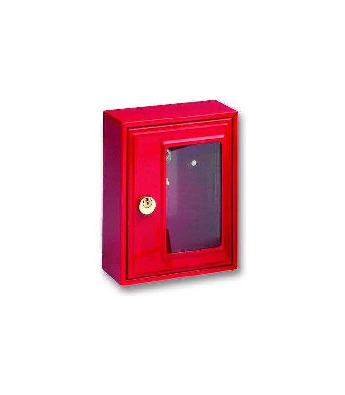 OA-Notschlüsselbox, abschließbar, rot 6160, mit Haken