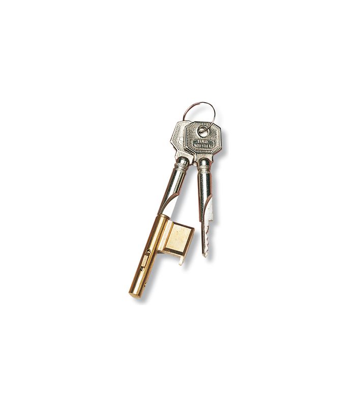 Schlüssellochsperrer, mit Anschlag E 700/3 SB, Schlüssel Anz.3, Messing