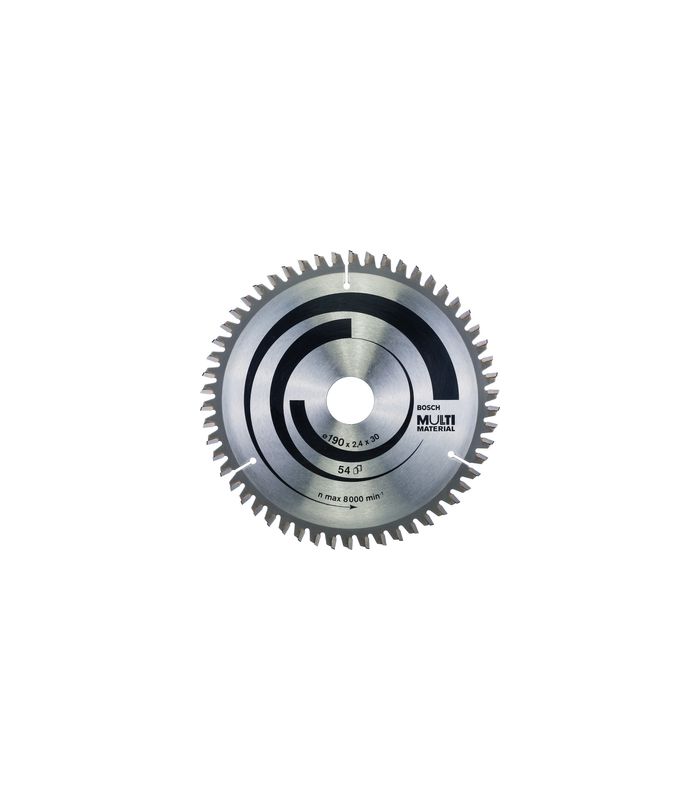 HM-Kreissägeblatt 190x2,4/1,8x30 54Z Bosch VE à 1 Stück MultiMat für Handkreissäge