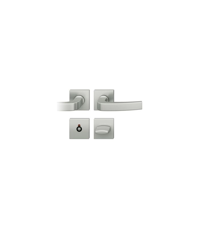 Drückergarnitur 72 1163 Rosette eckig ,WC/SS,8(8),DL,F1,TS39-48