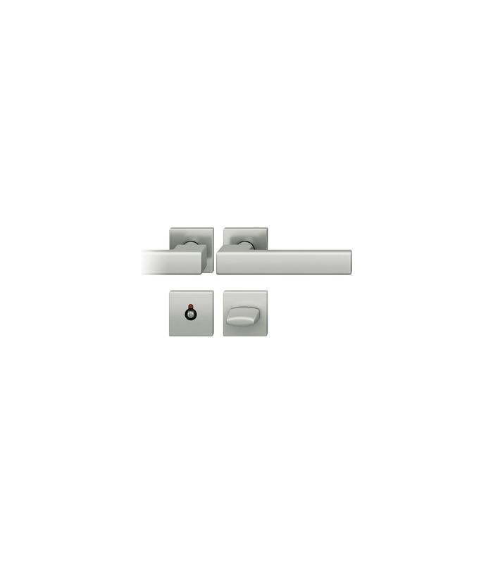 Drückergarnitur 72 1183 Rosette eckig ,WC/SS,8(8),DL,F1,TS39-48