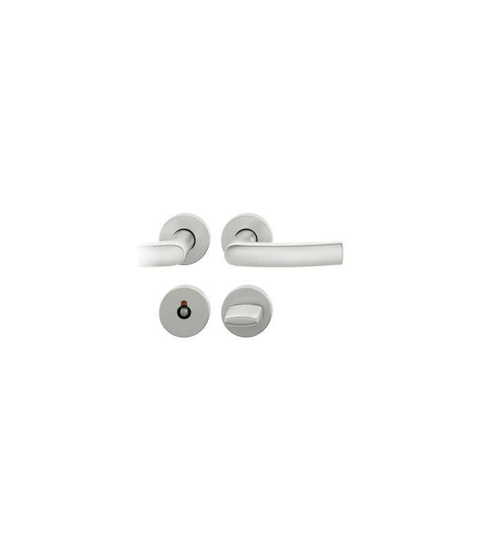 Drückergarnitur 72 1015 Rosette rund ,WC/SS,8(8),DL,F1,TS39-48,AGL3