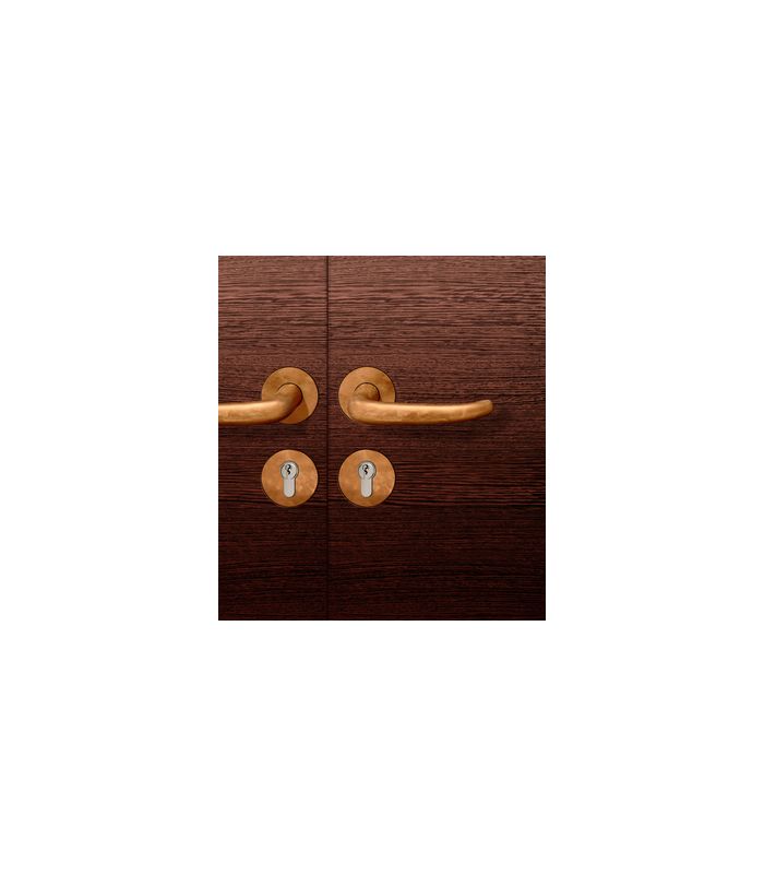 Drückergarnitur 72 1023 Rosette rund ,PZ,8,DL,h-bronze,TS45-54