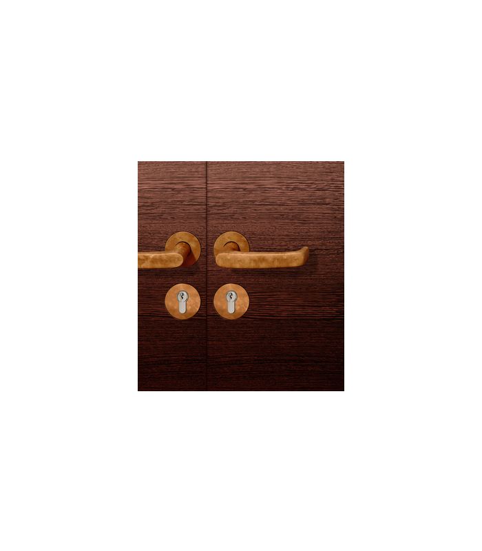 Drückergarnitur 72 1045 Rosette rund ,PZ,8,DR,h-bronze,TS45-54