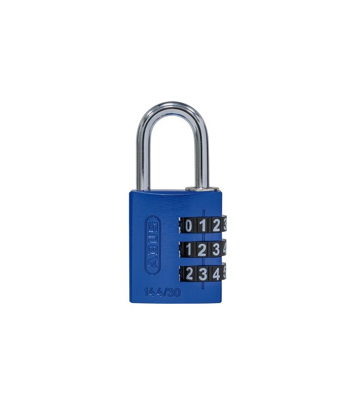 AV - Zahlen-Vorhangschloss 144/30 B/DFNLI, Aluminium, blau