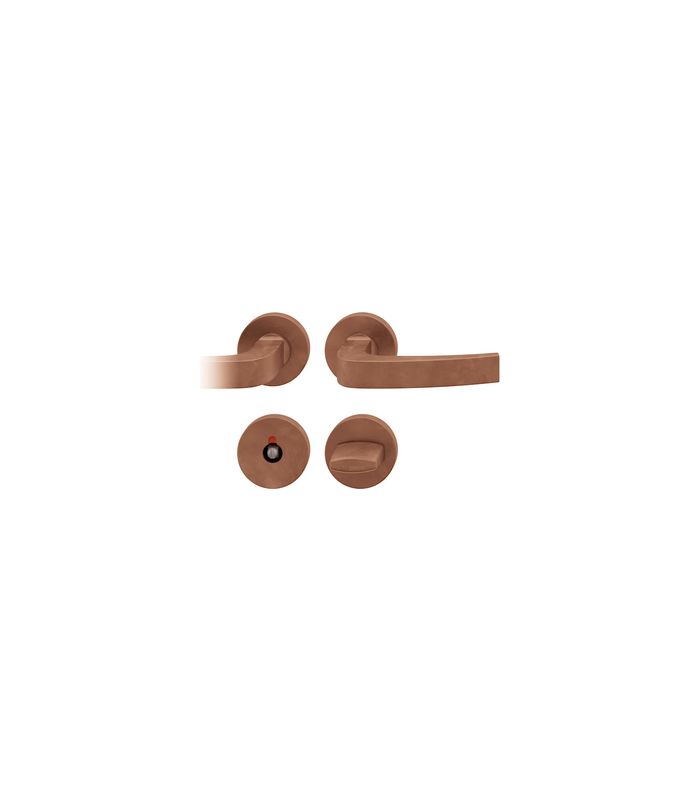 Drückergarnitur 72 1163 Rosette rund ,WC/SS,8(8),DL,h-bro,TS39-48,AGL3