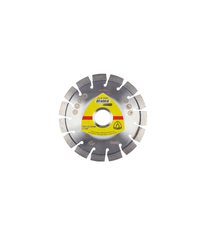 Diamanttrennscheibe DT/SUPRA/DT600U/S/12 5X2,4 X22,23/15K/9 KLINGSPOR
