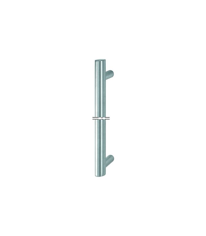 HOPPE Stoßgriff E5061 XL, BA 1.571- BA 2.570mm, L 1.601-2.600, Durchmesser 35mm, verdeckt verschraubt, edelstahl matt