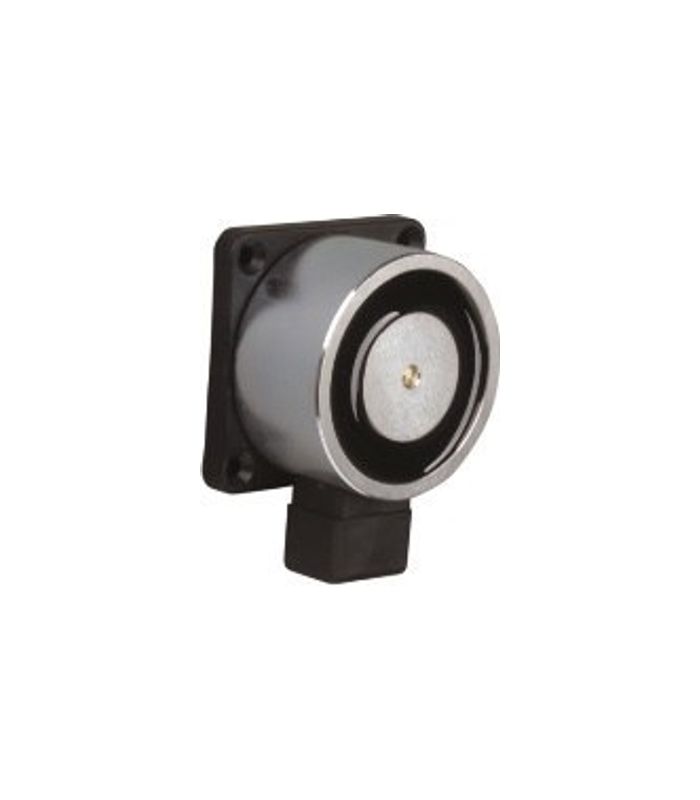 Türhaftmagnet mit verdeckt.Anschluss klemme rund THM 425-1/DC, L43mm, schwarz, silber