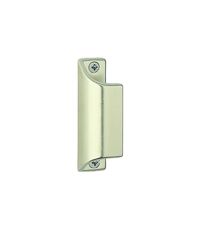Fenstertür- Ziehgriff, ohne Steg, 70mm, 430, Aluminium, neusilberfarbig eloxiert, mit Schrauben 3,5x17