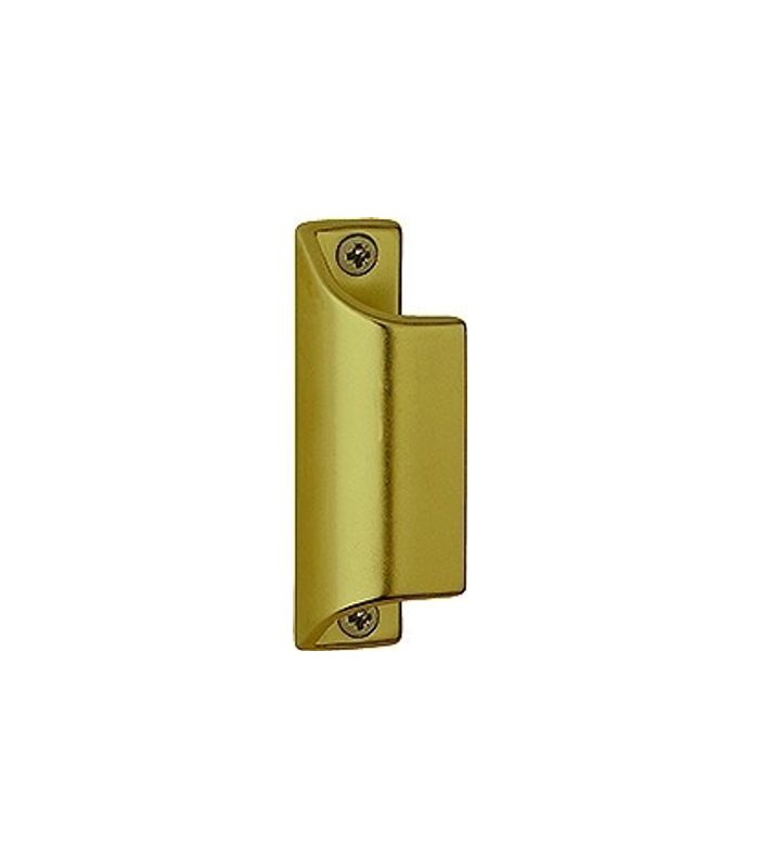 Fenstertür- Ziehgriff, ohne Steg, 70mm, 430, Aluminium, bronzefarbig eloxiert, mit Schrauben 3,5x17