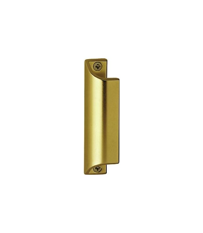 Fenstertür-Ziehgriff, ohne Steg, 90mm, 430, Aluminium, bronzefarbig eloxiert