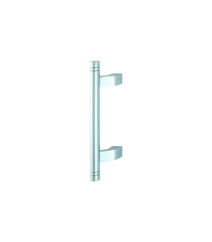 HOPPE Stoßgriff 5004DR, BA 210mm, Breite 68mm, L 330mm, Durchmesser 25mm, verdeckt verschraubt, naturfarben eloxiert