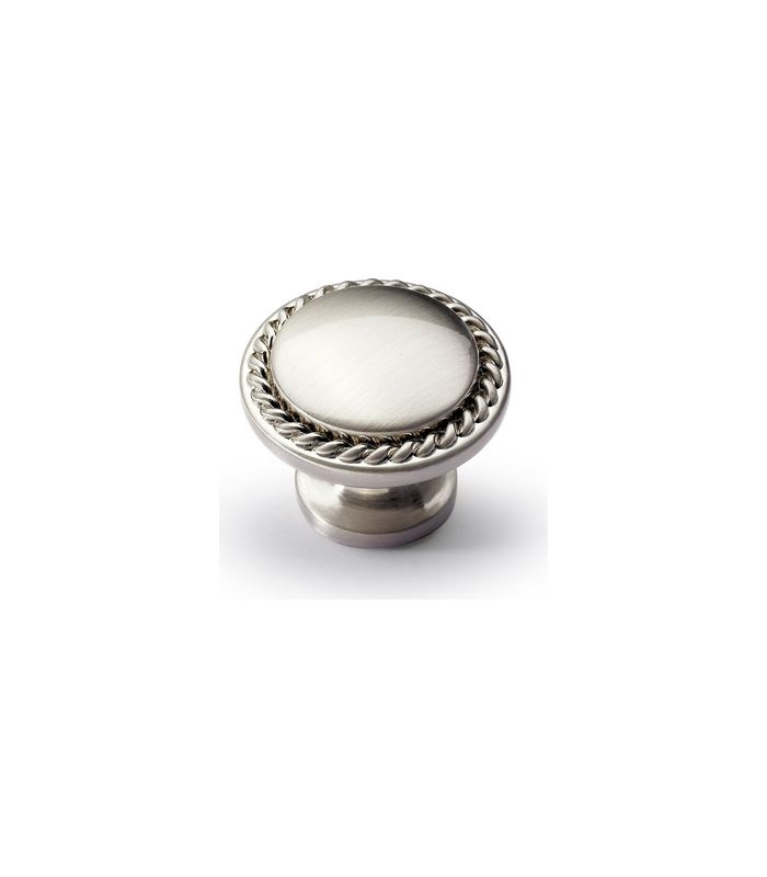 Möbel- Knopf, Salemi, 9113368, Durchmesser 30mm, Höhe 23mm, Zink, edelstahloptik