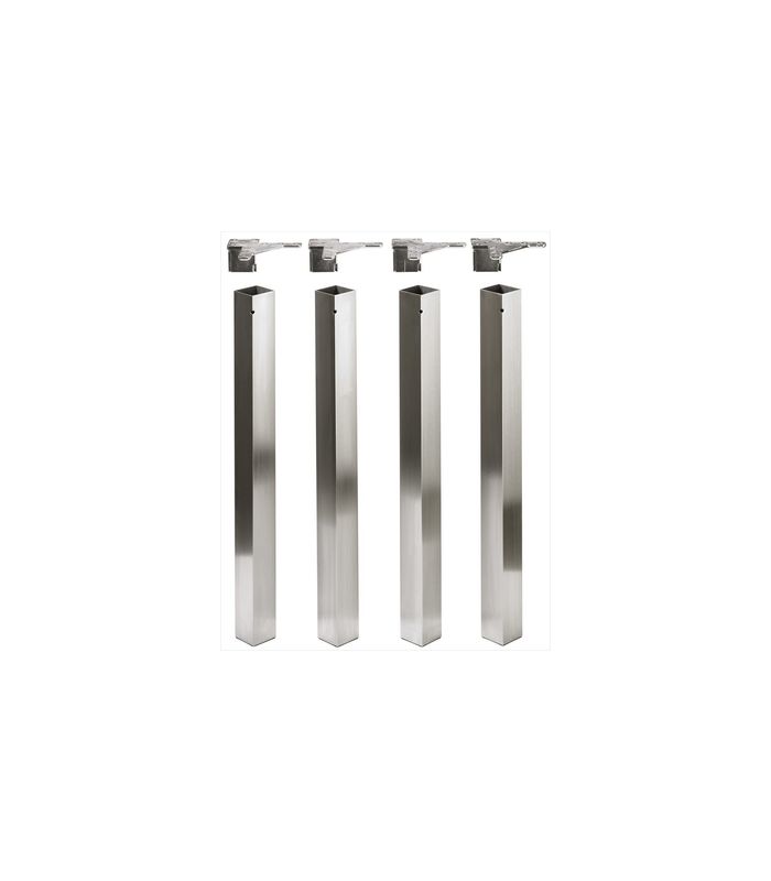 Design-Tischbein Afia 700 mm, Edelstahl gebürstet