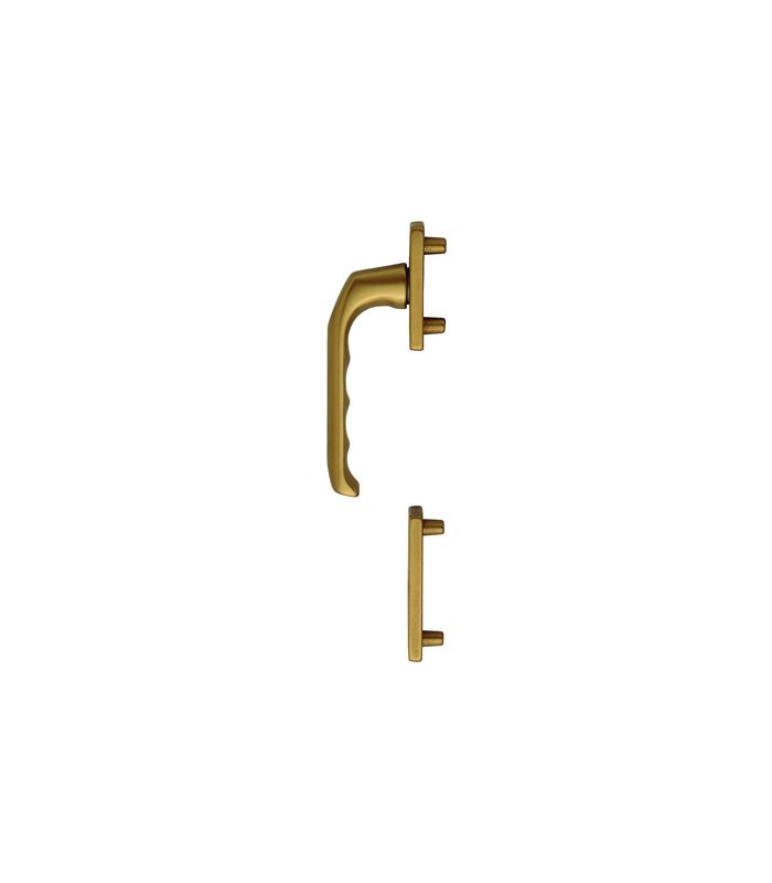 Fenstertür- Halbgarnitur, Profilzylinder gelocht, London 013/51N/51NS, Nockendurchmesser 10, Aluminium bronzefarbig
