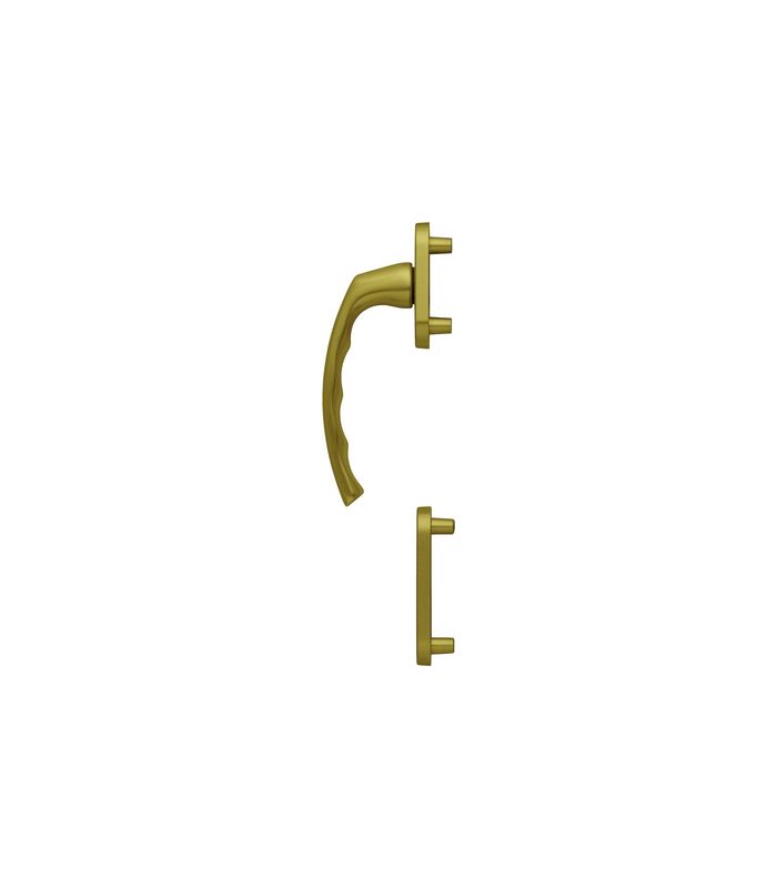 Fenstertür- Halbgarnitur, Profilzylinder gelocht, Liège 0540/66N/66NS, Nockendurchmesser 10, Aluminium bronzefarbig