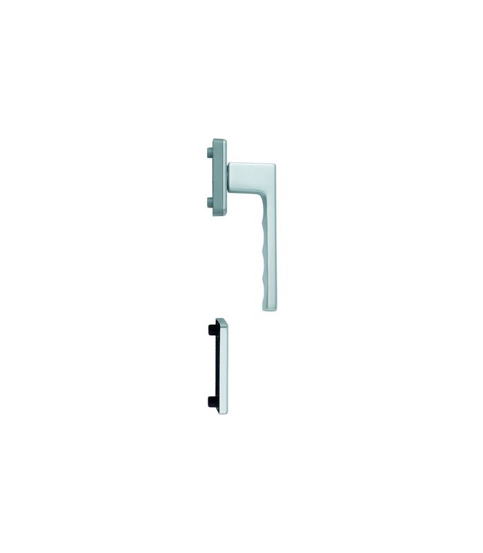 Fenstertür- Halbgarnitur, Profilzylinder gelocht, Toulon 0737/U34/51PNS, Nockendurchmesser 10, Aluminium naturfarbig